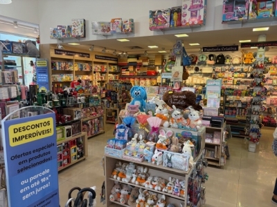 Loja com excelente faturamento mensal de Presentes, Brinquedos,Papelaria, Perfumes Importados, Eletrônicos, em Shopping 