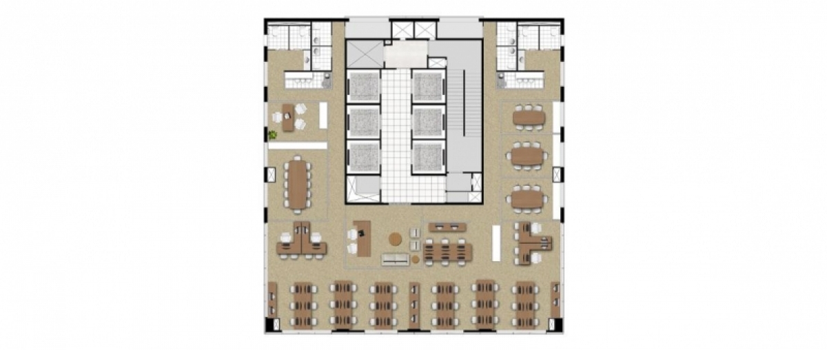 Salas comerciais Corporate Tower 410m² Jd Colinas São José dos Campos