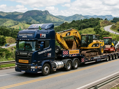 Transportadora de veículos pesados 
