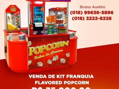 Quiosque de pipocas da Flavored Popcorn 