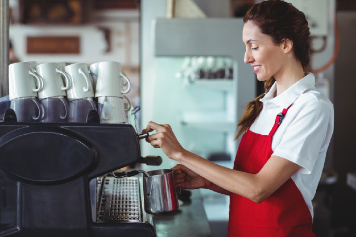 Coworking, café e espaço de trabalhos e estudos