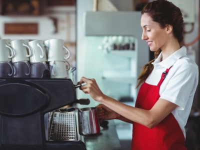 Coworking, café e espaço de trabalhos e estudos