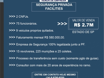Empresa de Segurança Privada e de Facilities