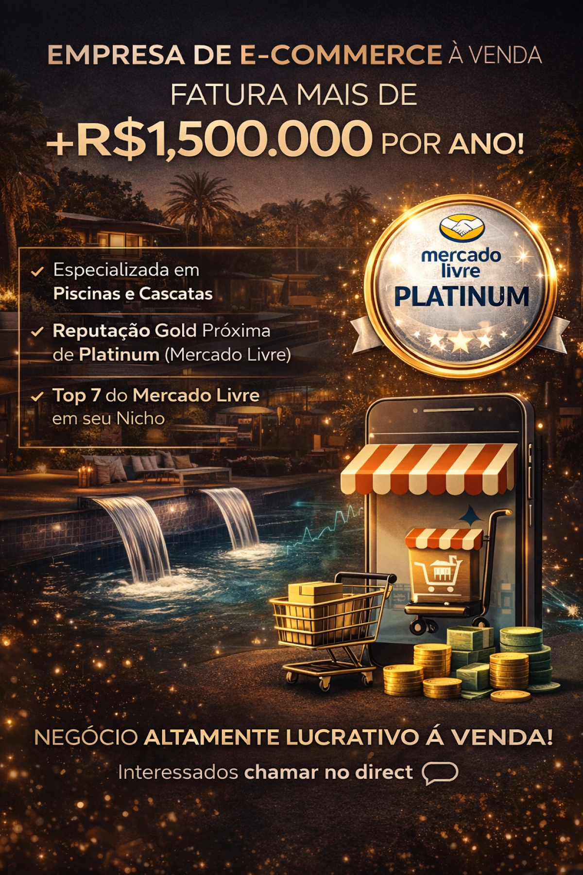 Vendo Empresa E-commerce Mercado Livre Faturamento 1,5M Ano | CNPJ