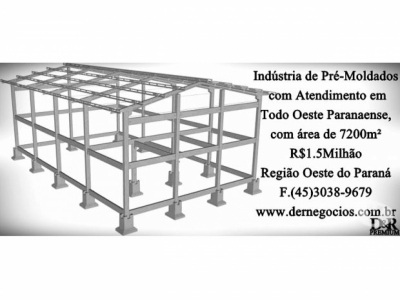 Indústria de  Pré-Moldados com Atendimento em Todo Oeste Paranaense R$1.5000.000,00