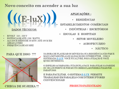 Empresa pioneira na área de Interruptor sem Fio