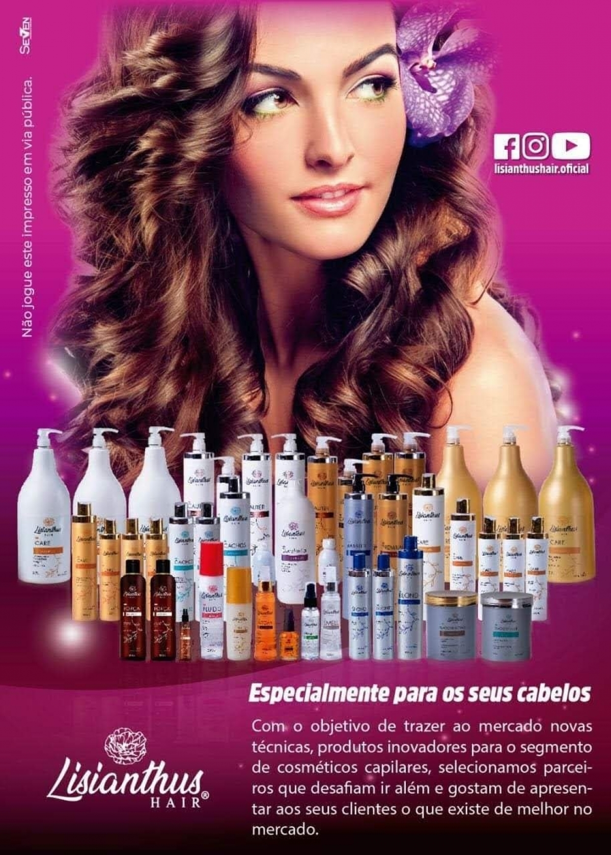 Marca de cosméticos profissionais para Salões de Beleza