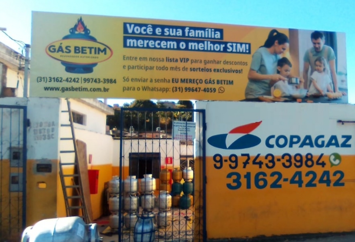 Passo ponto, vendo Revenda de Gás em Betim com grande potencial de ganhos e lucros!