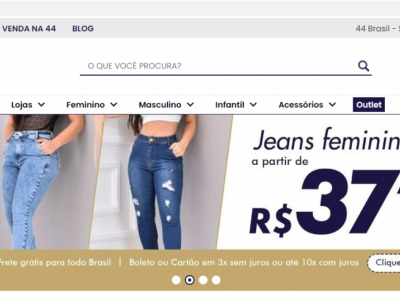 Shopping Virtual Atacadista (marketplace) de roupas jeans