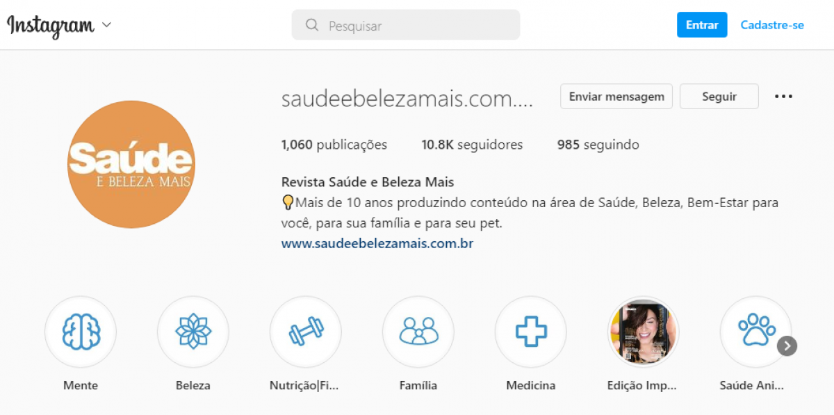 Site de Saúde