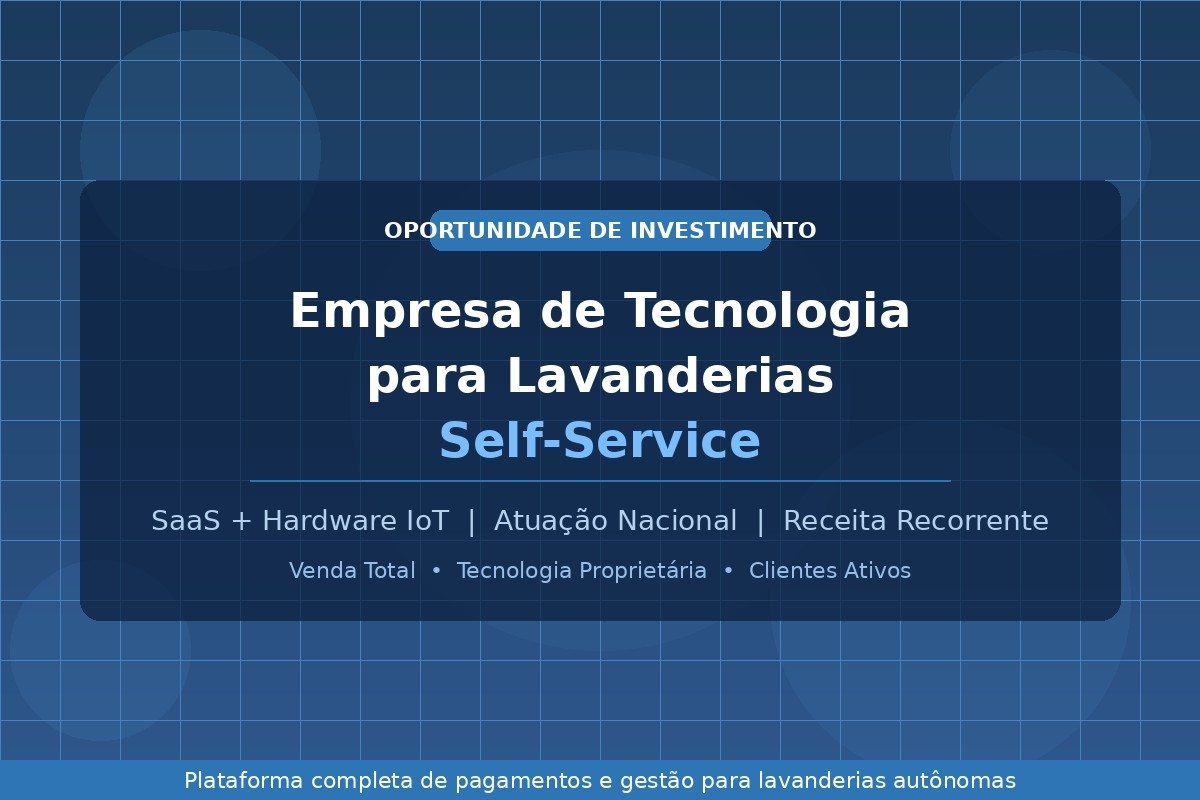 Empresa de Tecnologia para Lavanderias Self-Service em São Paulo