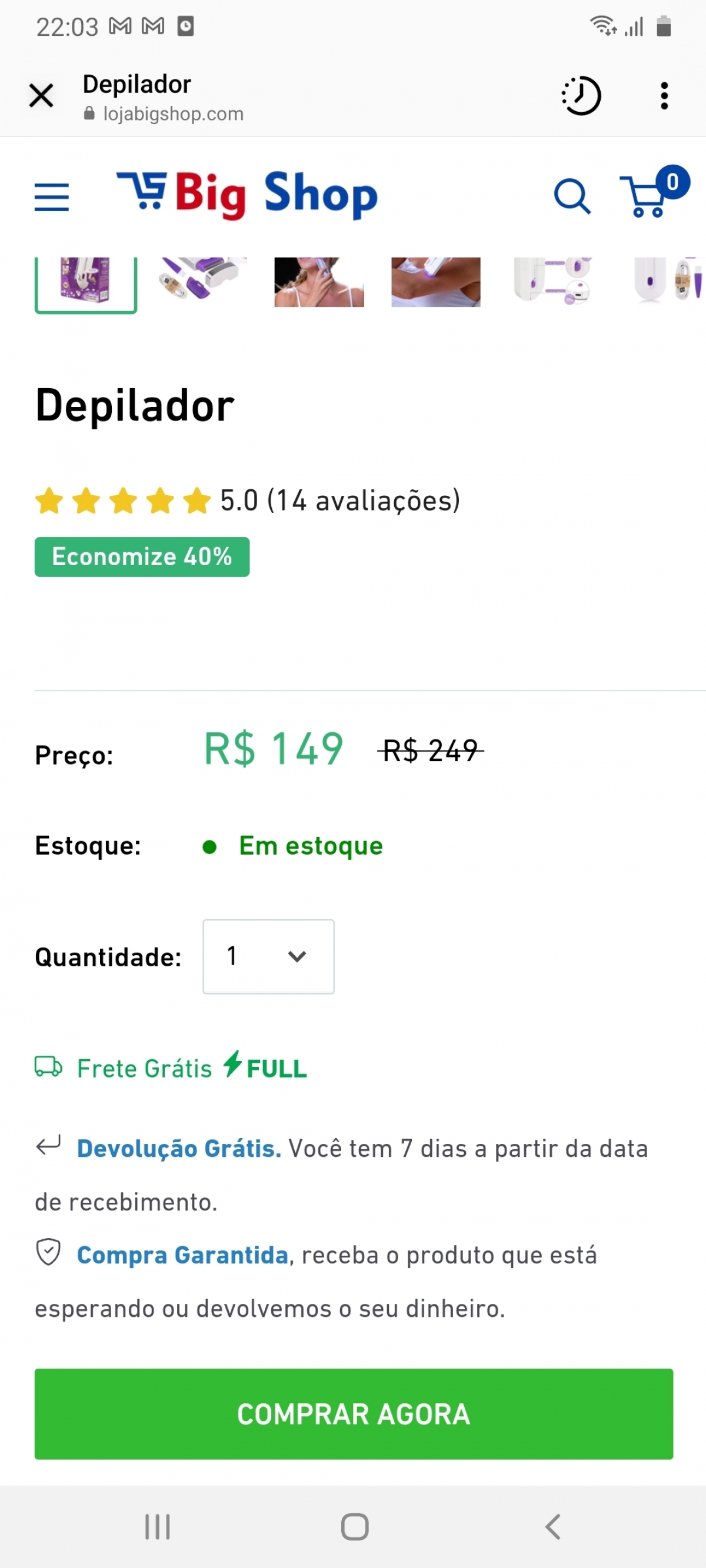 Vendo loja com faturamento líquido de 10 mil por mês 