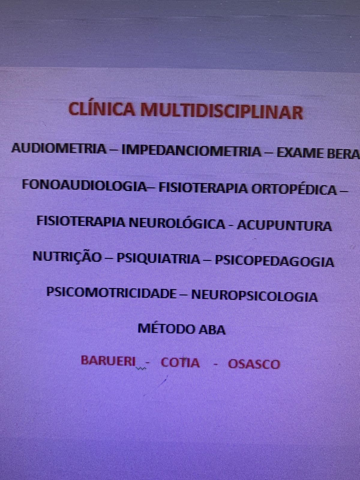 Vende-se três Clínicas médica e terapias