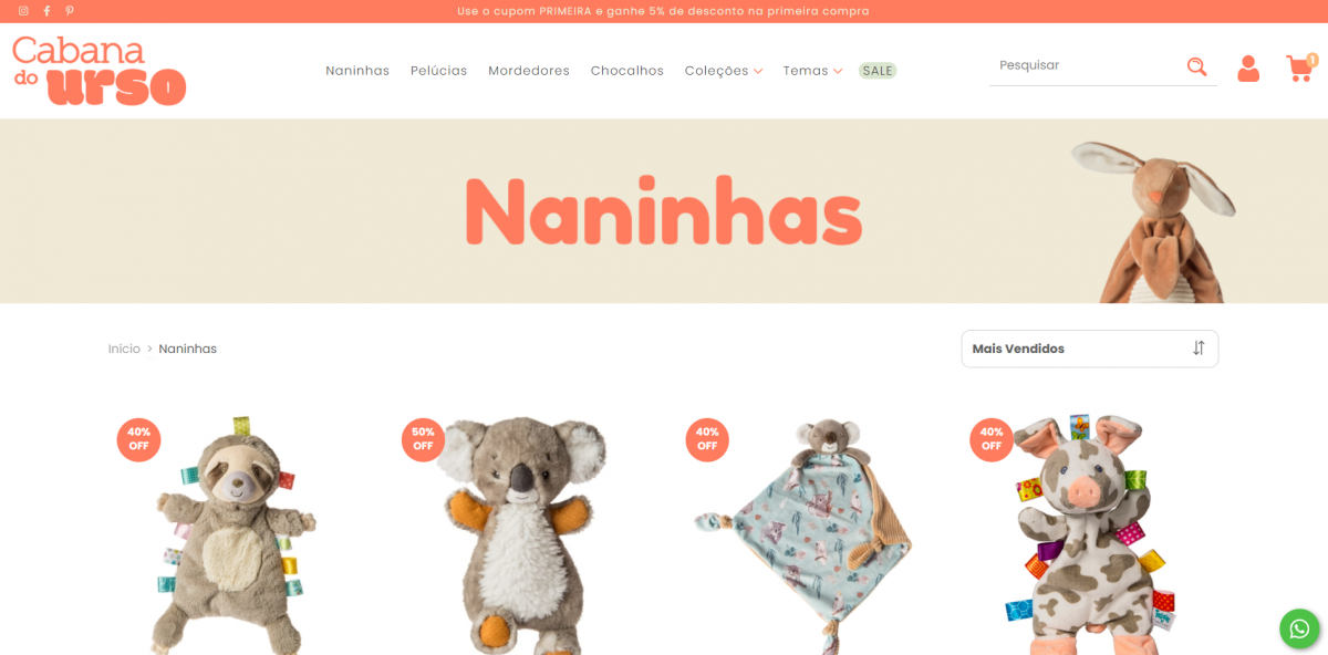 Vendo Loja Virtual de Artigos para Bebês + Identidade Visual