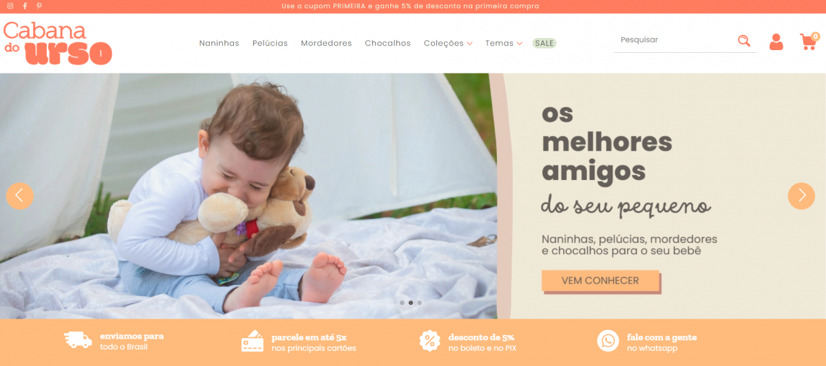 Vendo Loja Virtual de Artigos para Bebês + Identidade Visual