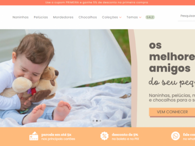 Vendo Loja Virtual de Artigos para Bebês + Identidade Visual