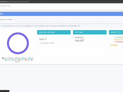 Plataforma WEB para campanhas de e-mail e Formulários