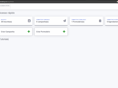 Plataforma WEB para campanhas de e-mail e Formulários