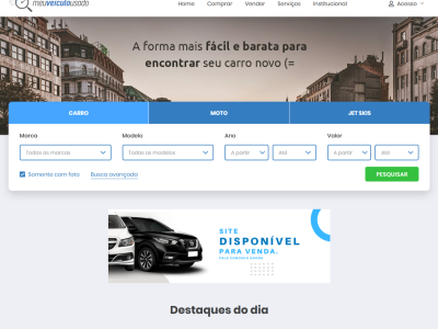 Portal de anúncio de veículos novos e usados