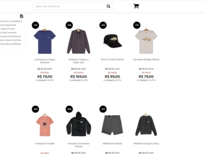 e-commerce moda masculina à Venda