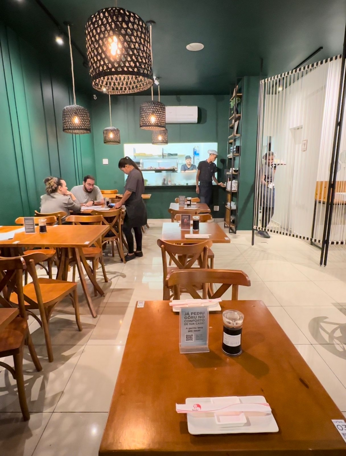 Restaurante japonês na Tijuca em pleno funcionamento