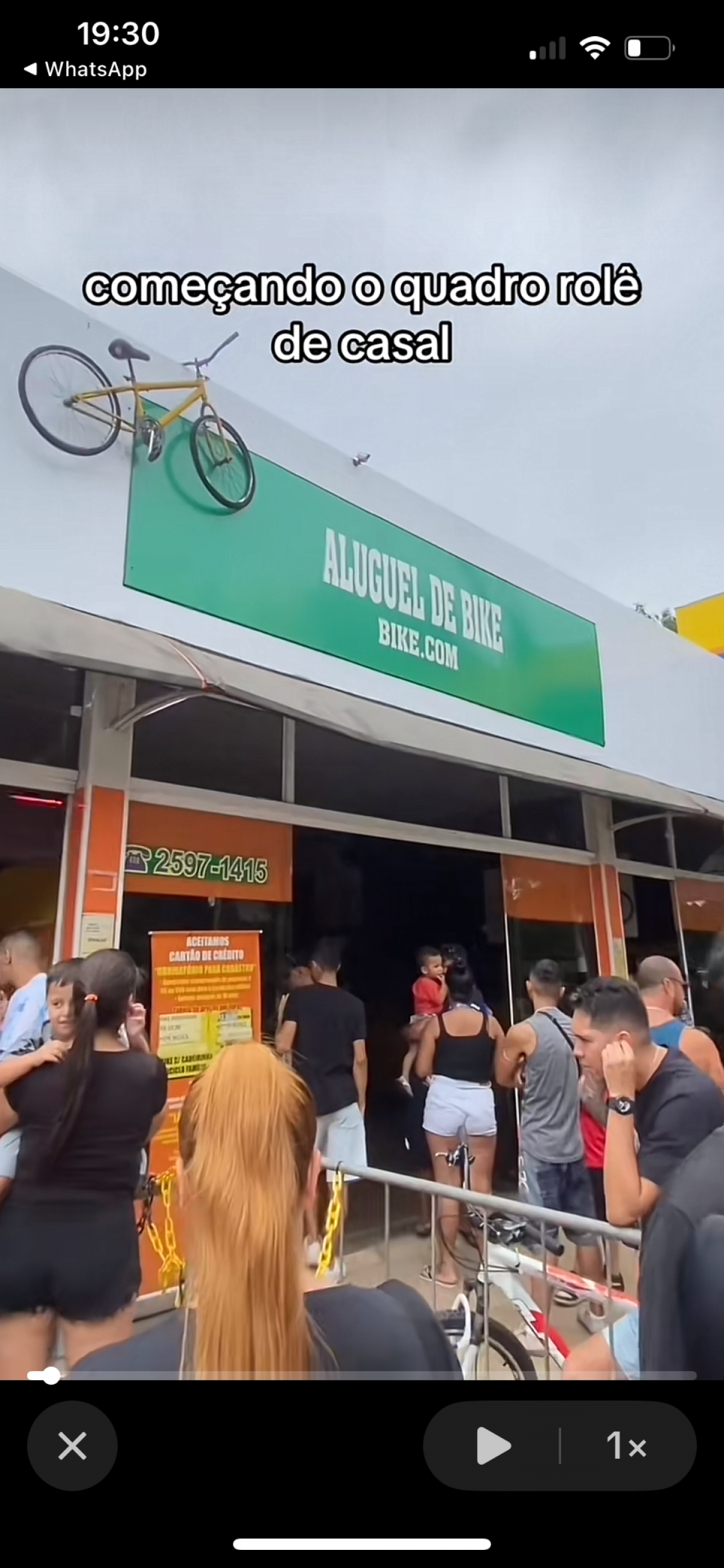 Loja de aluguel de bike e triciclos 