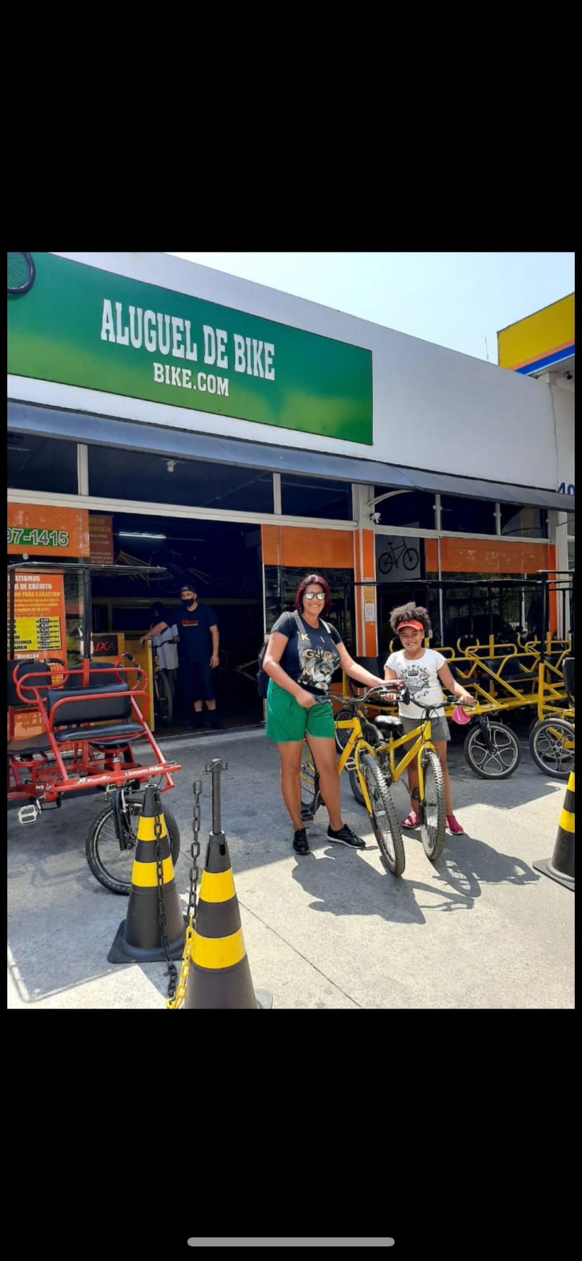 Loja de aluguel de bike e triciclos 