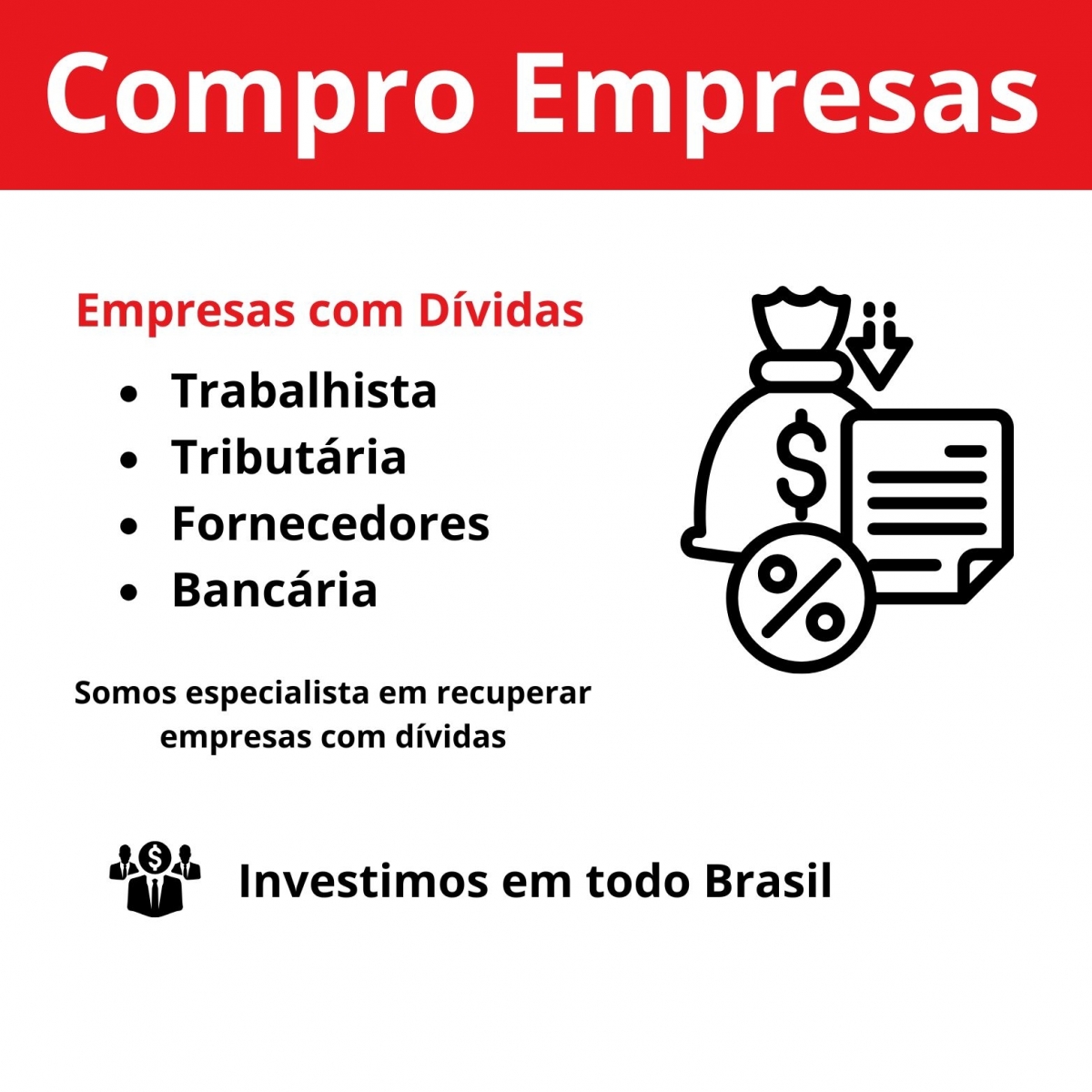 Compramos Empresas com Dívidas e Dificuldades Financeiras: Especialistas em Aquisições e Fusões Empresariais