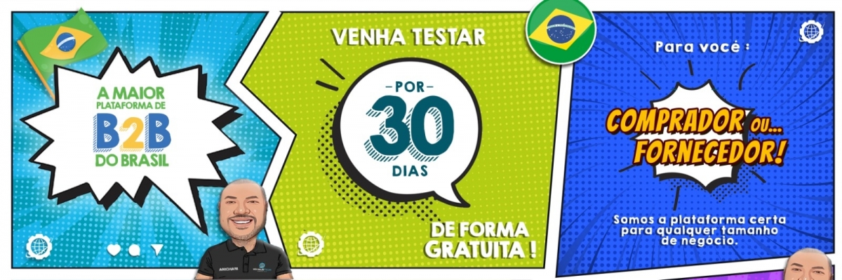 Somos uma plataforma de tecnologia de negócios B2B Conectando Clientes e Fornecedores de Produtos e Serviços a a nível Brasil. 