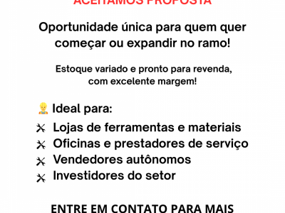 Vendo Atacado para lojas Materiais construção. Leva a carteira de clientes Junto