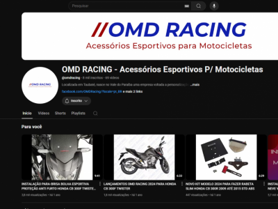 E-commerce OMD RACING - 12 anos de Mercado Livre e Produtos Exclusivos