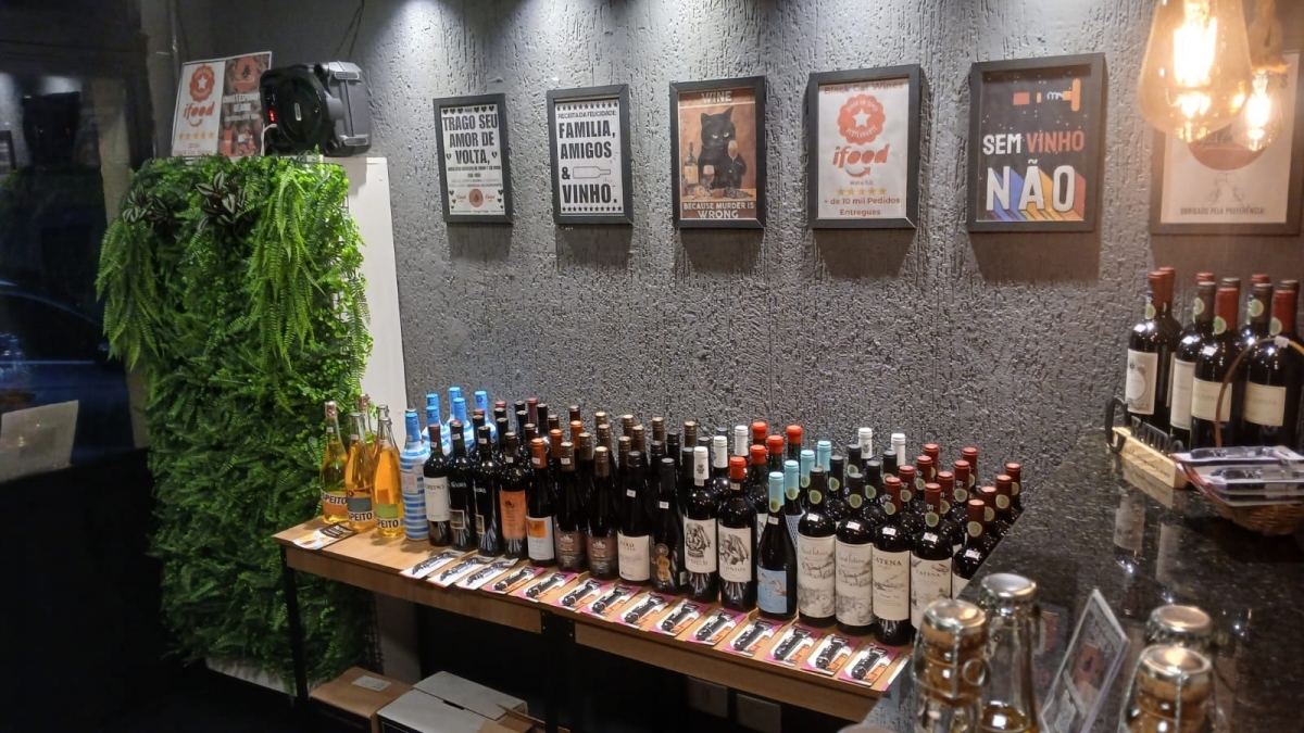 Loja de Vinhos Fisica e Loja no Ifood  Bairro Santa Cecilia