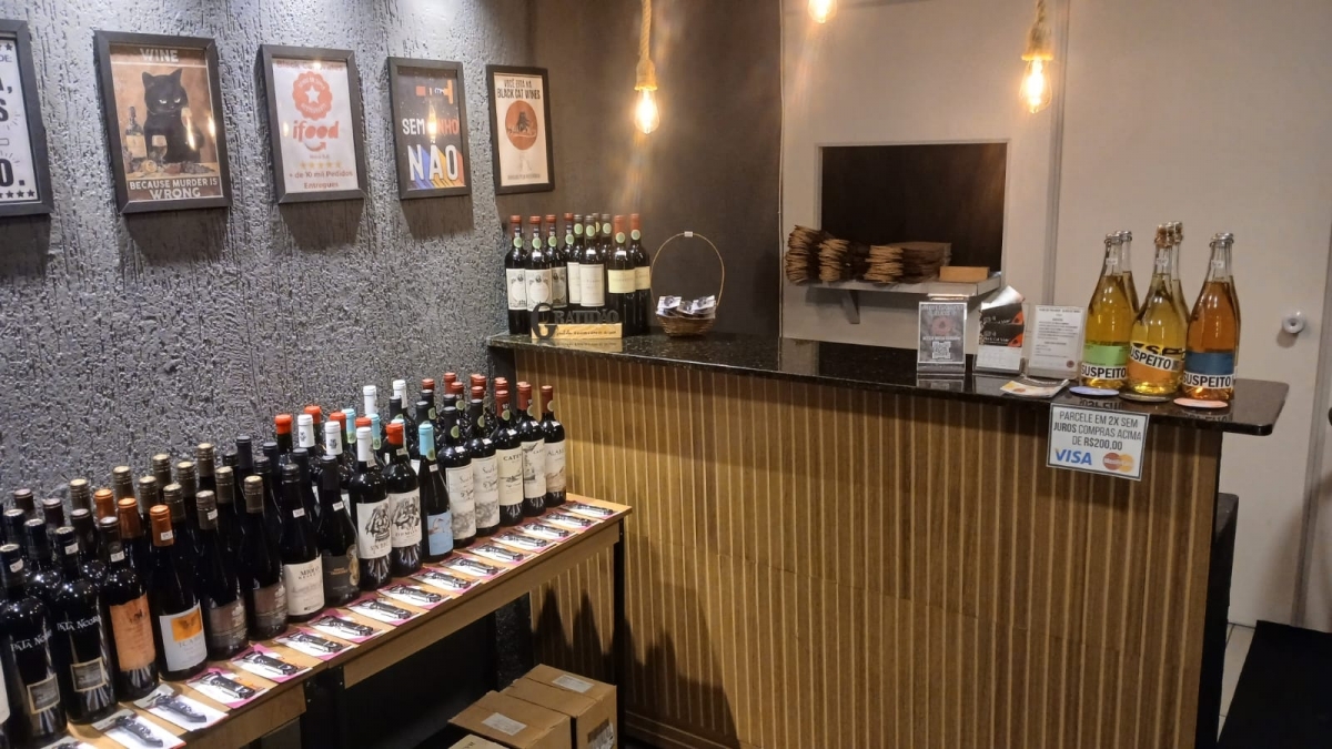 Loja de Vinhos Fisica e Loja no Ifood  Bairro Santa Cecilia