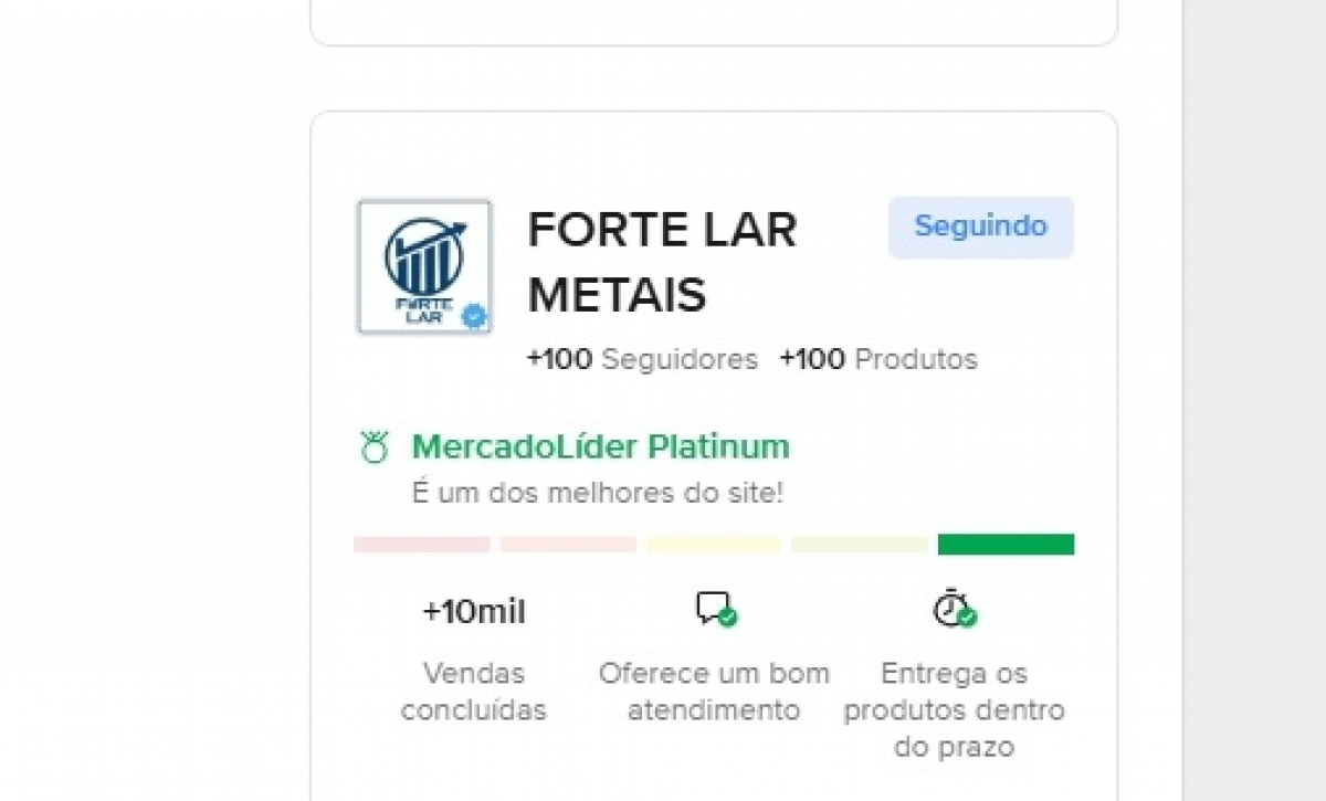 MERCADO LIVRE PLATINUM
