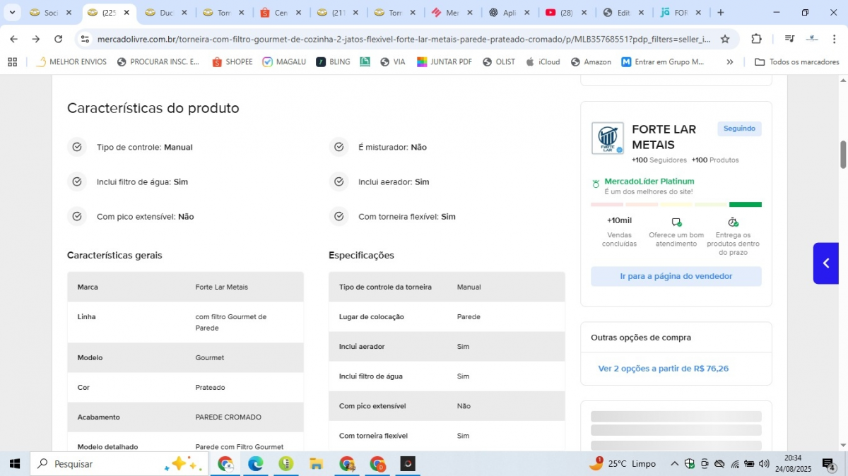 MERCADO LIVRE PLATINUM