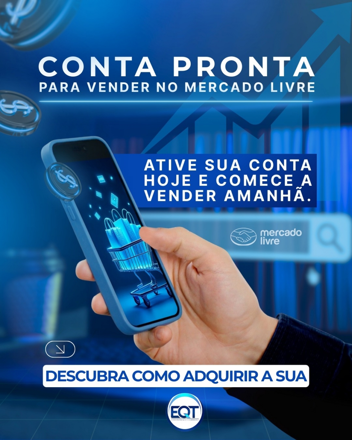 VENDA DE CONTA MERCADO LIVRE 
