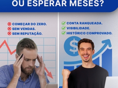 VENDA DE CONTA MERCADO LIVRE 