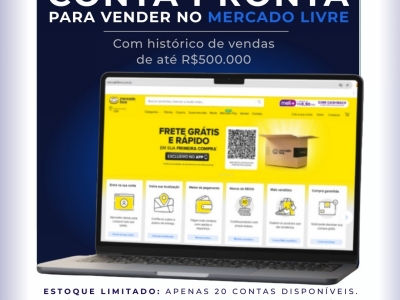 VENDA DE CONTA MERCADO LIVRE 