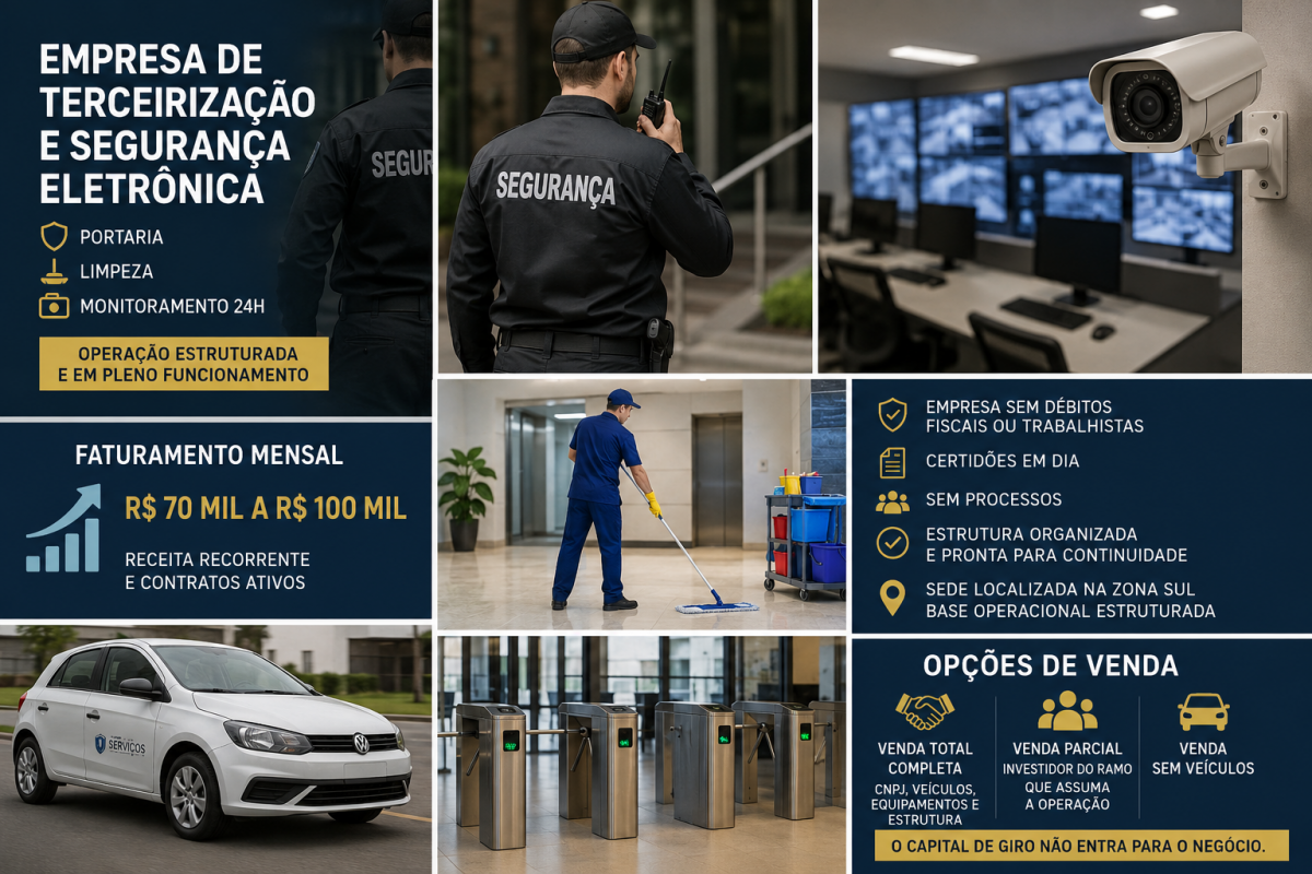 Empresa de Terceirização de Serviços e Segurança Eletrônica.