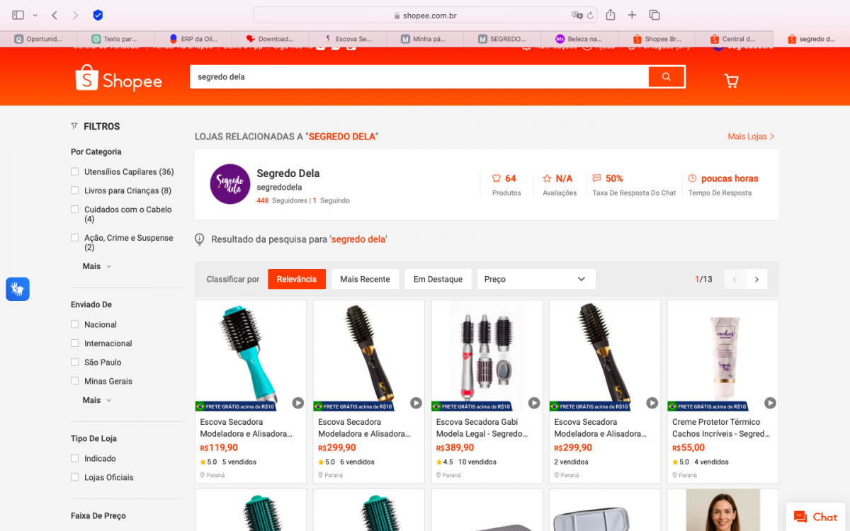 Oportunidade de Aquisição: Marca Segredo Dela – 6 Anos no Mercado de Beleza e Estilo