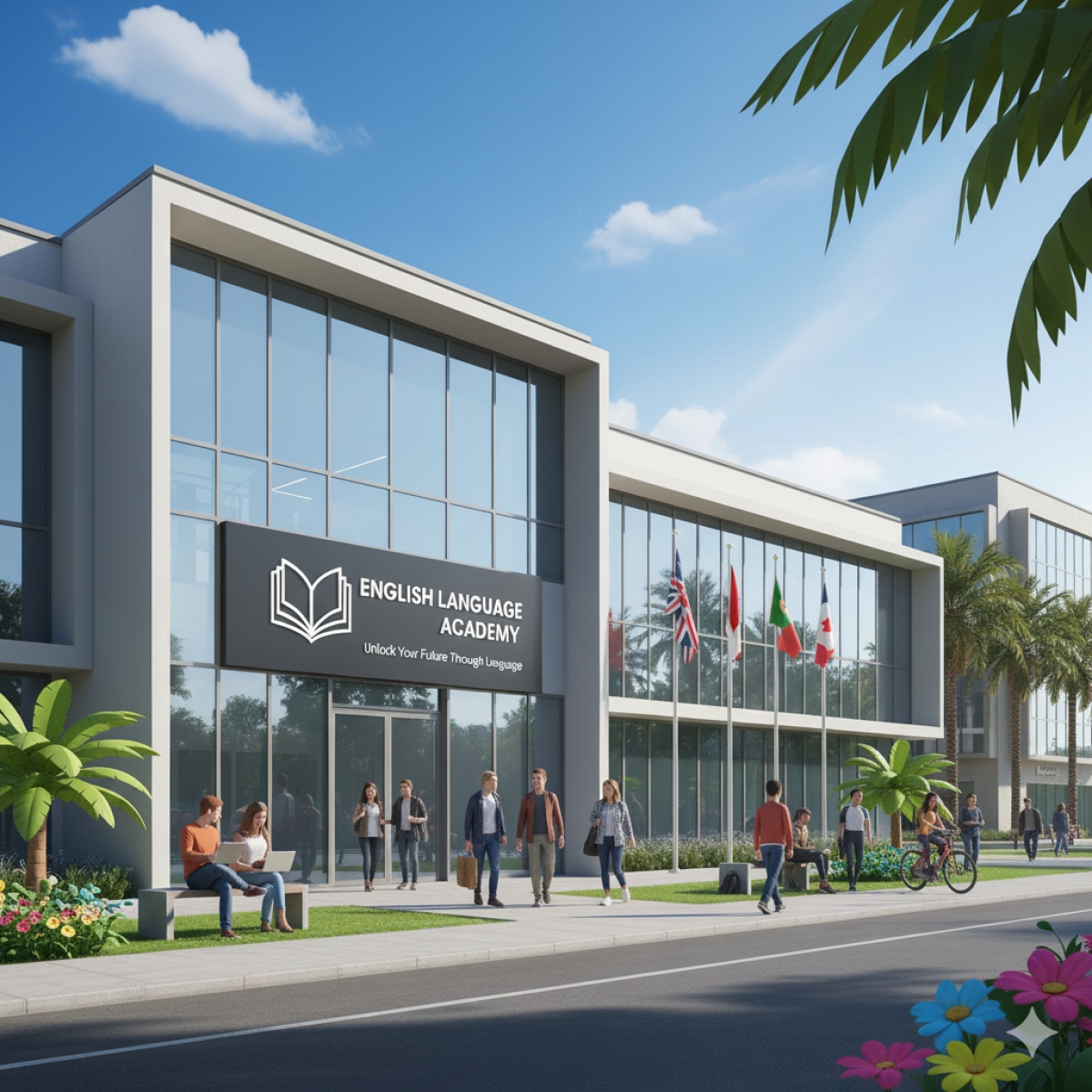 Escola de inglês (Na marca da em torno de 80 funcionários, nas minhas unidades em torno de 25-30)