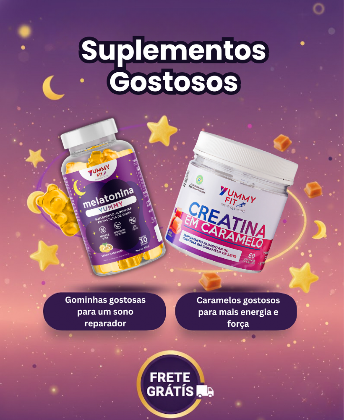 Vendo Marca de suplementos inovadora — Creatina em caramelos e Melatonina gummy | Produtos validados e identidade forte