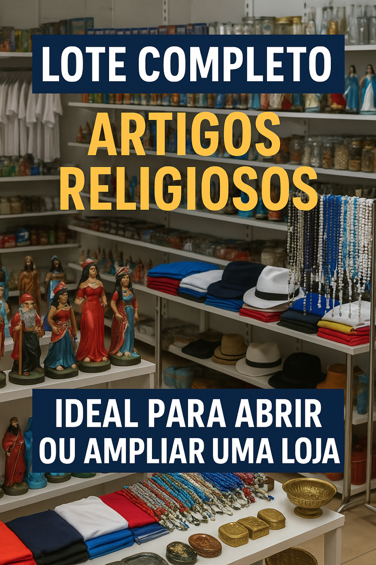 Estoque de Loja de Artigos Religiosos 