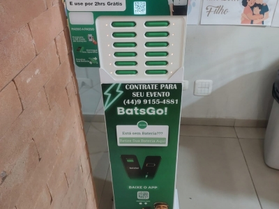 Batsgo — Serviço de aluguel de powerbanks (baterias portáteis)