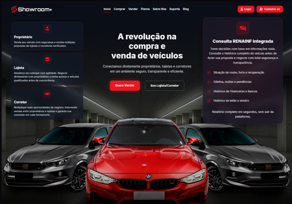 Plataforma de Negociação de Veículos / SAAS