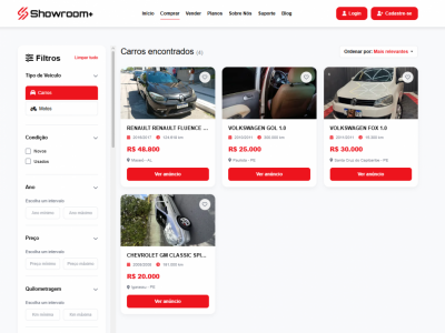 Plataforma de Negociação de Veículos / SAAS