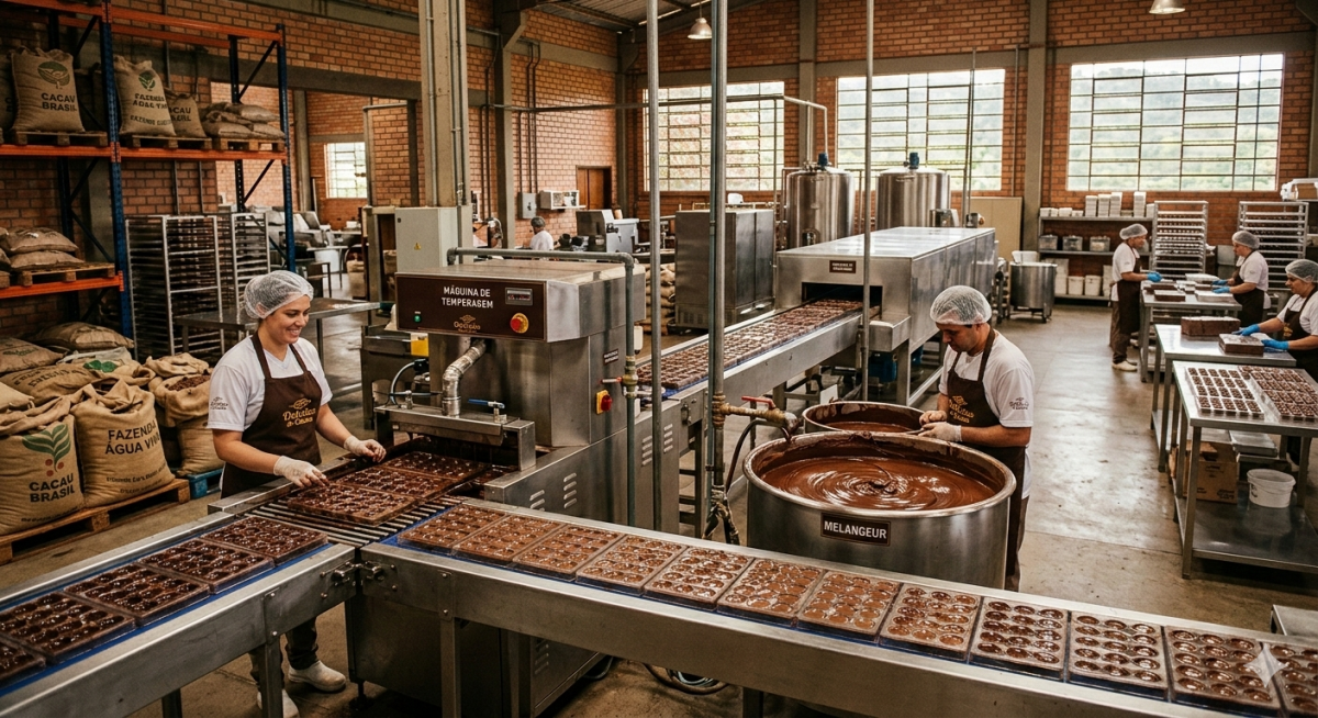 Franqueadora com 21 unidades  + Fábrica de chocolates 