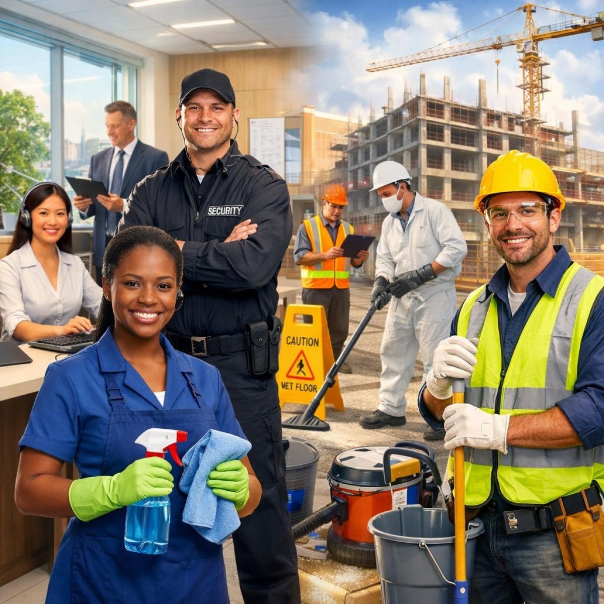 Empresa de Terceirização de Serviços de limpeza, Portaria, Vigilância e Apoio ADM (facilities).