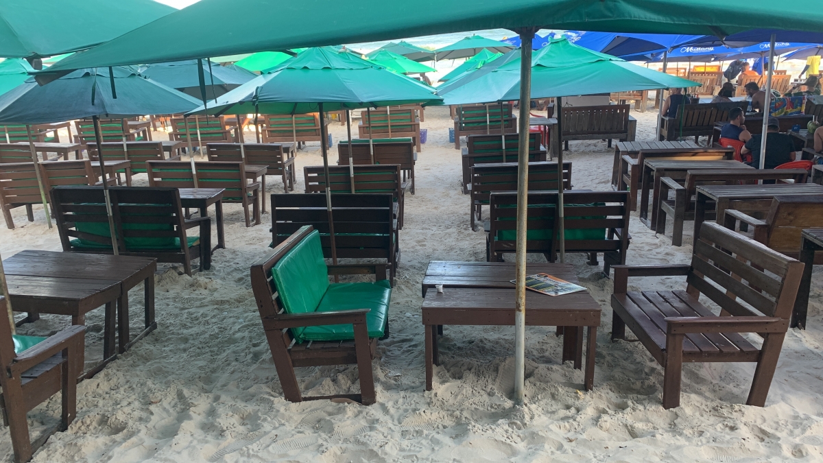 Restaurante frente mar 