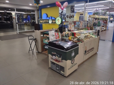 Oportunidade de repasse de quiosque da Nutty Bavarian no Tauste Supermercados — ponto estratégico com alto fluxo diário de clientes, excelente visibilidade e marca já consolidada no mercado.  Quiosque pronto para operar, ideal para quem busca investir em 